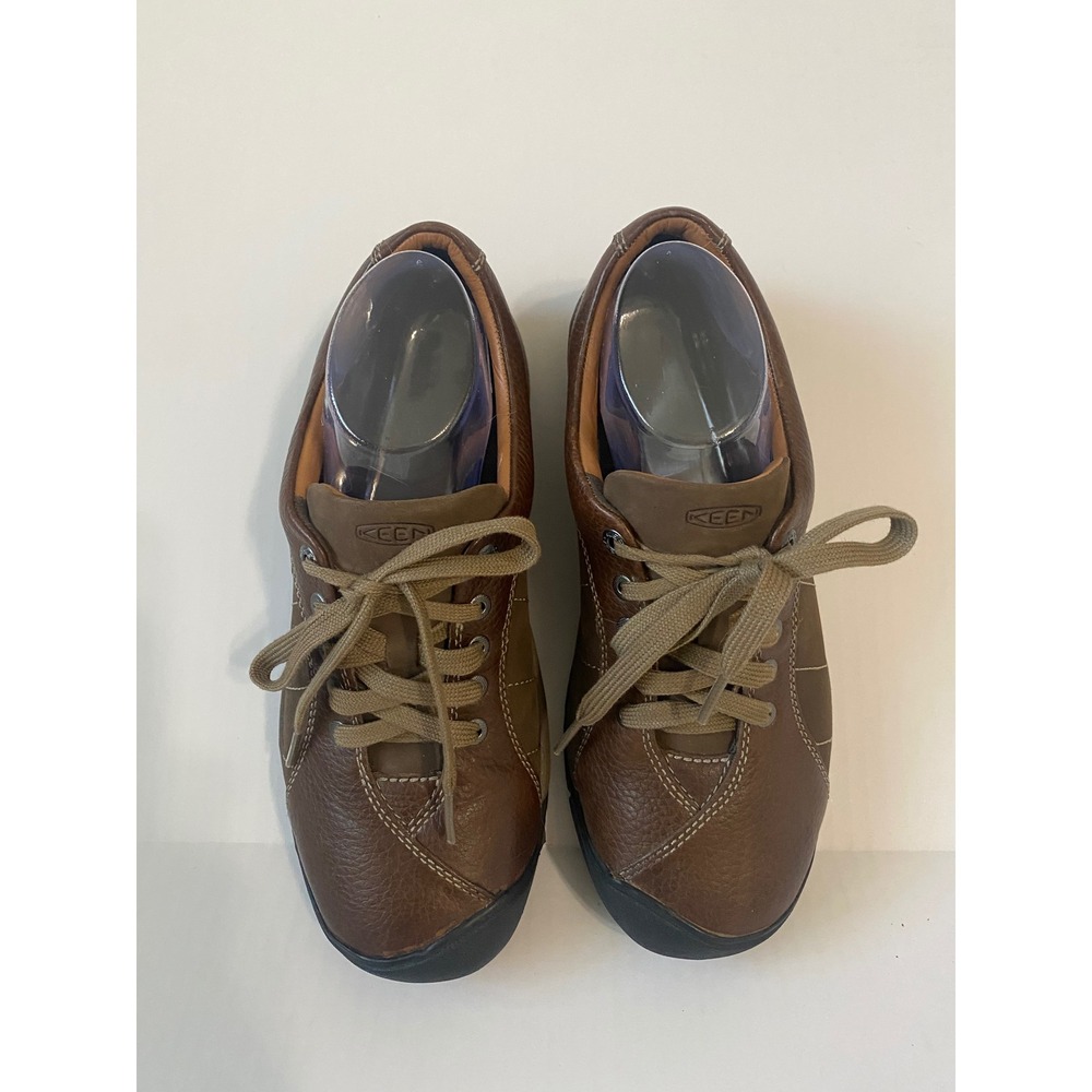 Keen Presidio Brown Leather Walking Shoes Sneakers Womens 10.5 1011401